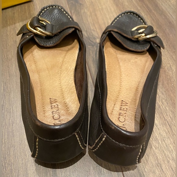 Chocolate brown J. Crew driving mocassins/loafers - Picture 3 of 6